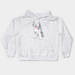 Bearded Collie Kids Hoodie